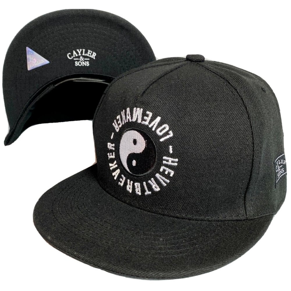 Cayler and Sons LOVEMAKER HEARTBREAKER SnapBack Hat One Size Fits All Yin Yang